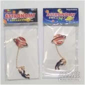 Pin Bross Enamel Planet Astronot